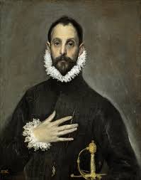 Spanish Arts Museum-The Nobleman with his Hand on his Chest, El Greco(1580)